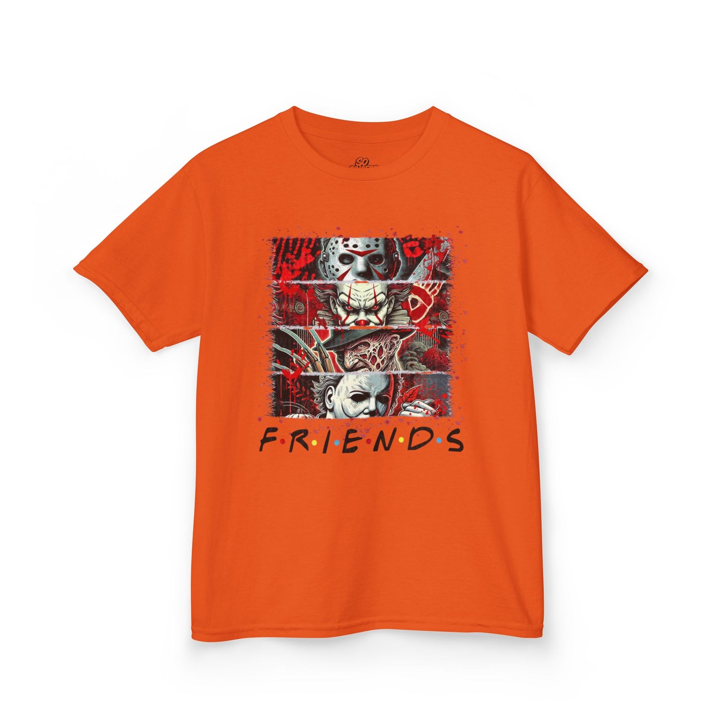Kids Tee Halloween Friends Costume Horror Movie Characters Jason Freddy It Michael Myers