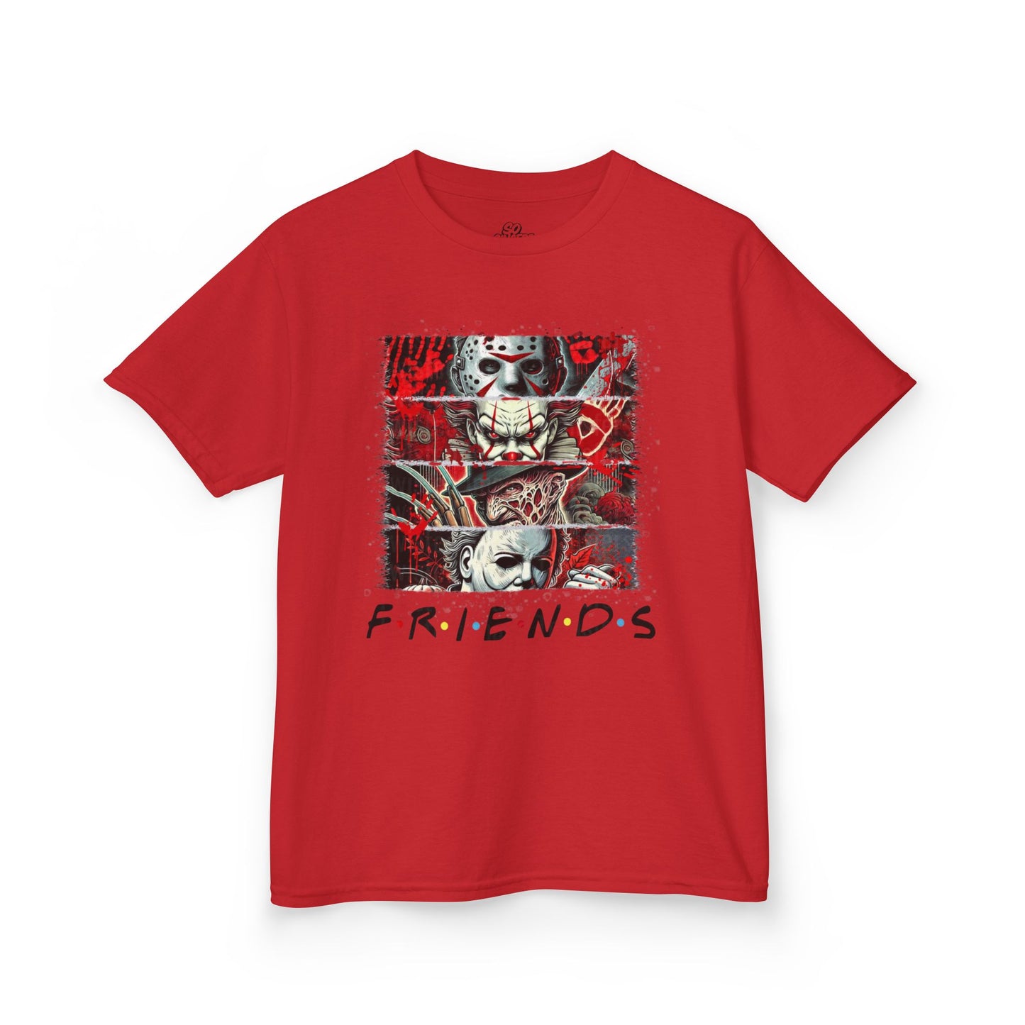 Kids Tee Halloween Friends Costume Horror Movie Characters Jason Freddy It Michael Myers