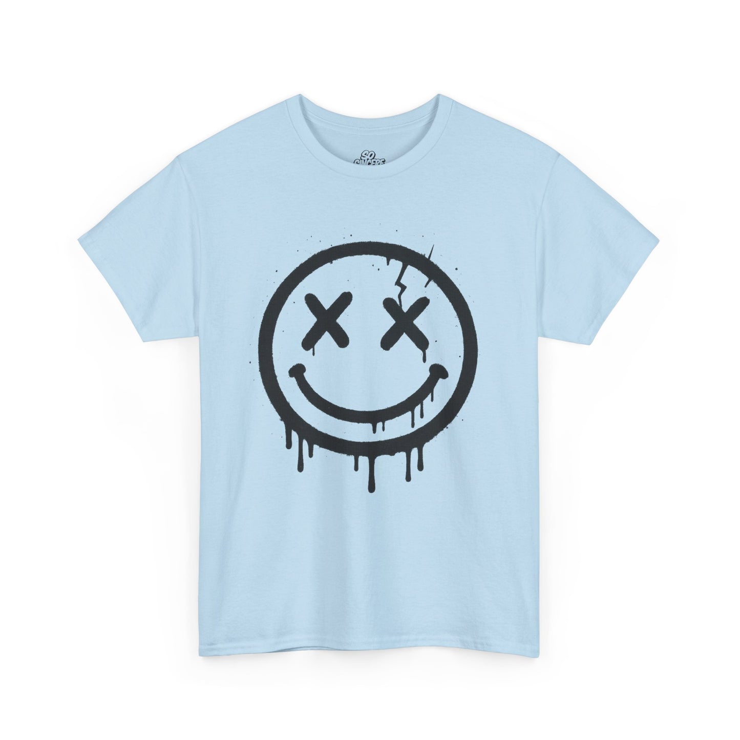 Smiley Face Unisex Heavy Cotton Tee
