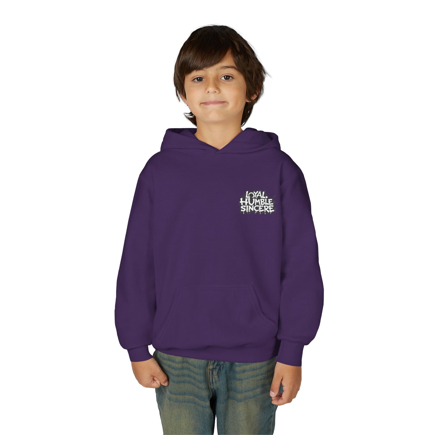 Youth Graphic Hoodie - Humble & Loyal Design, Teen Casual Wear and Gift Idea
