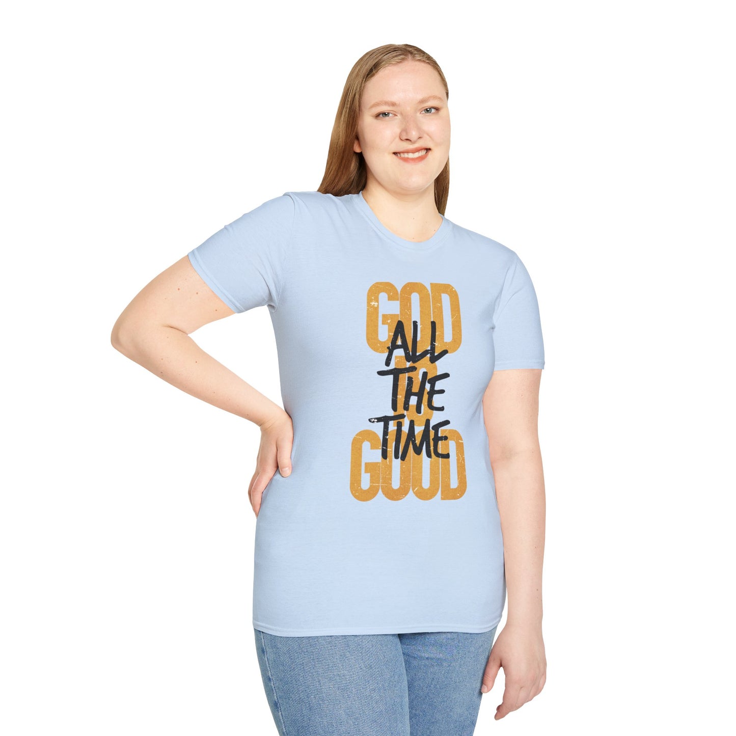 Inspirational Graphic T-Shirt - 'God is Good All the Time' Adult