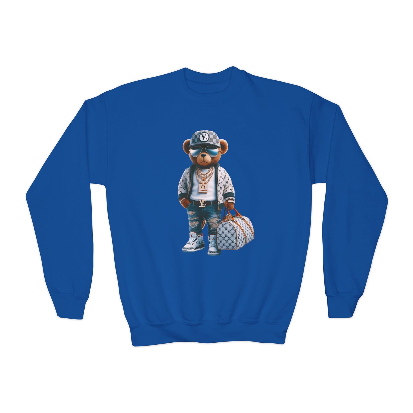 Stylish Youth Trendy Bear Design Sweatshirt