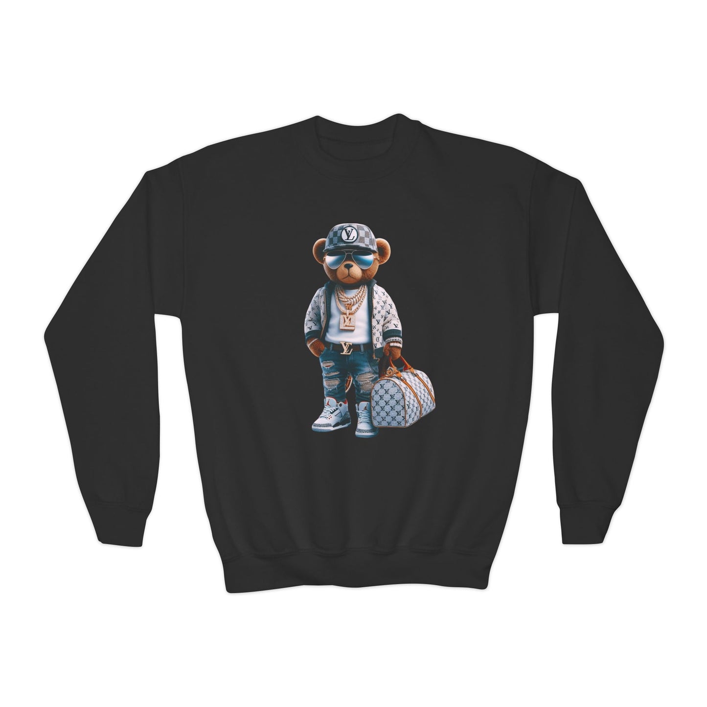 Stylish Youth Trendy Bear Design Sweatshirt