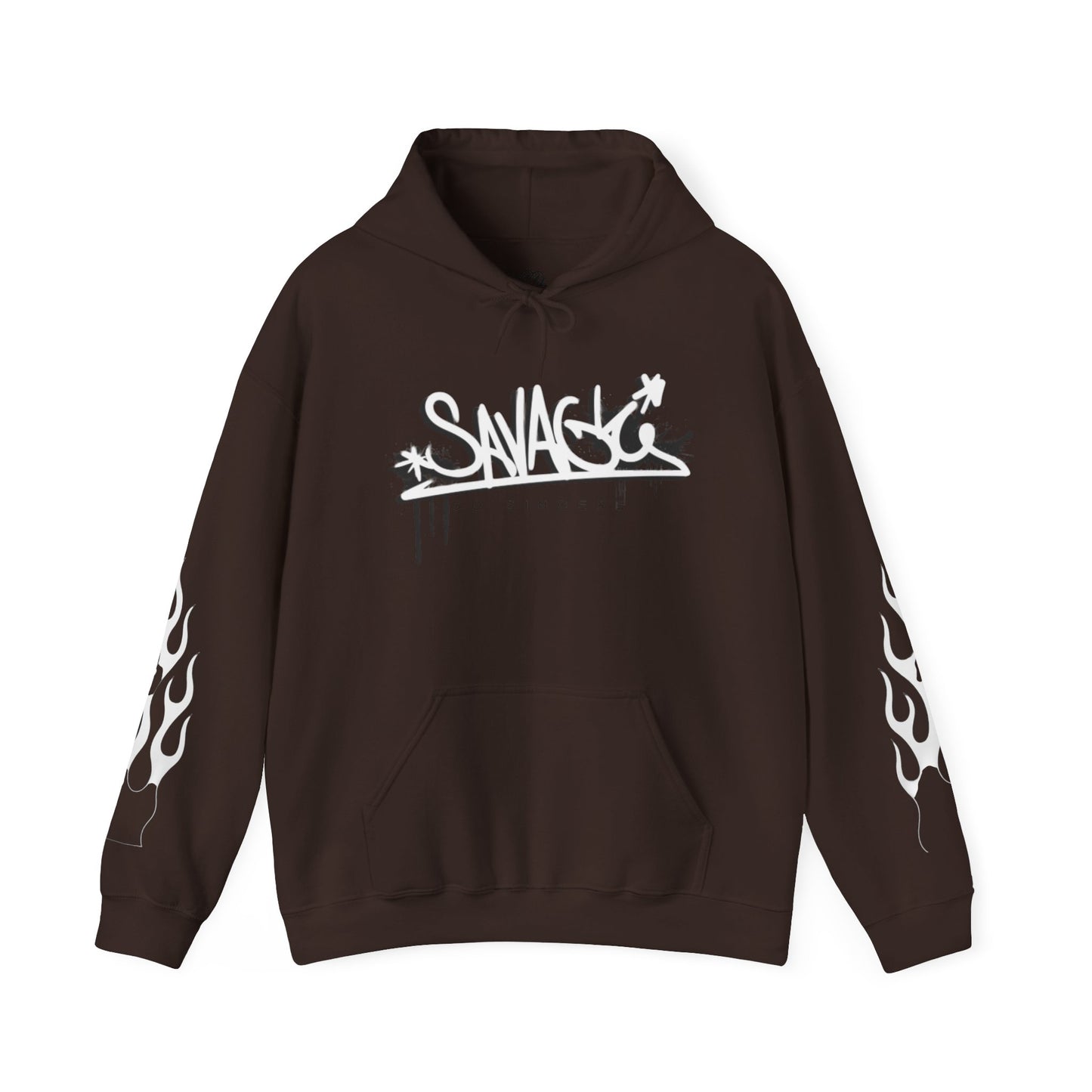 Flames Hooded Sweatshirt - Savage and Sincere Trendy Design