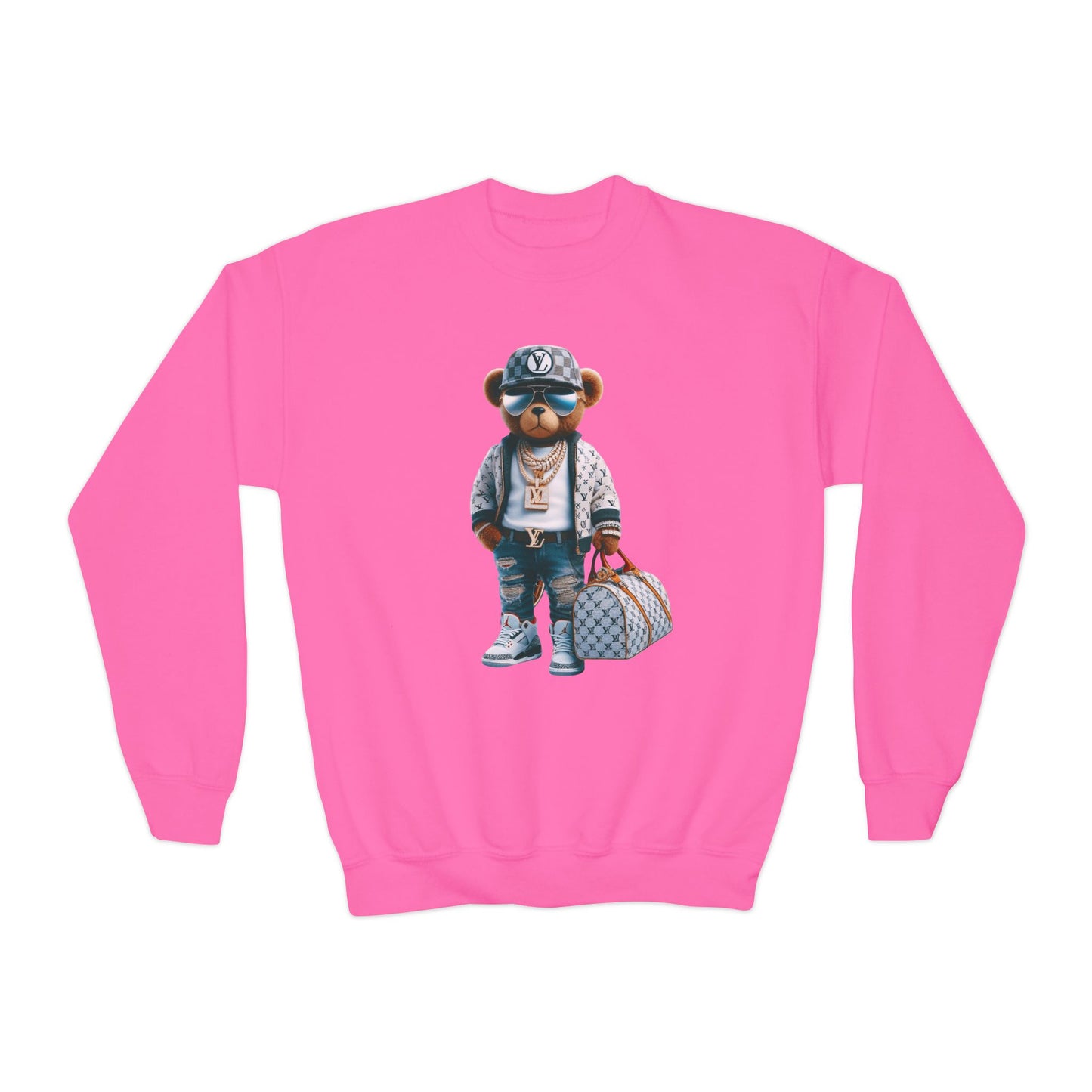 Stylish Youth Trendy Bear Design Sweatshirt