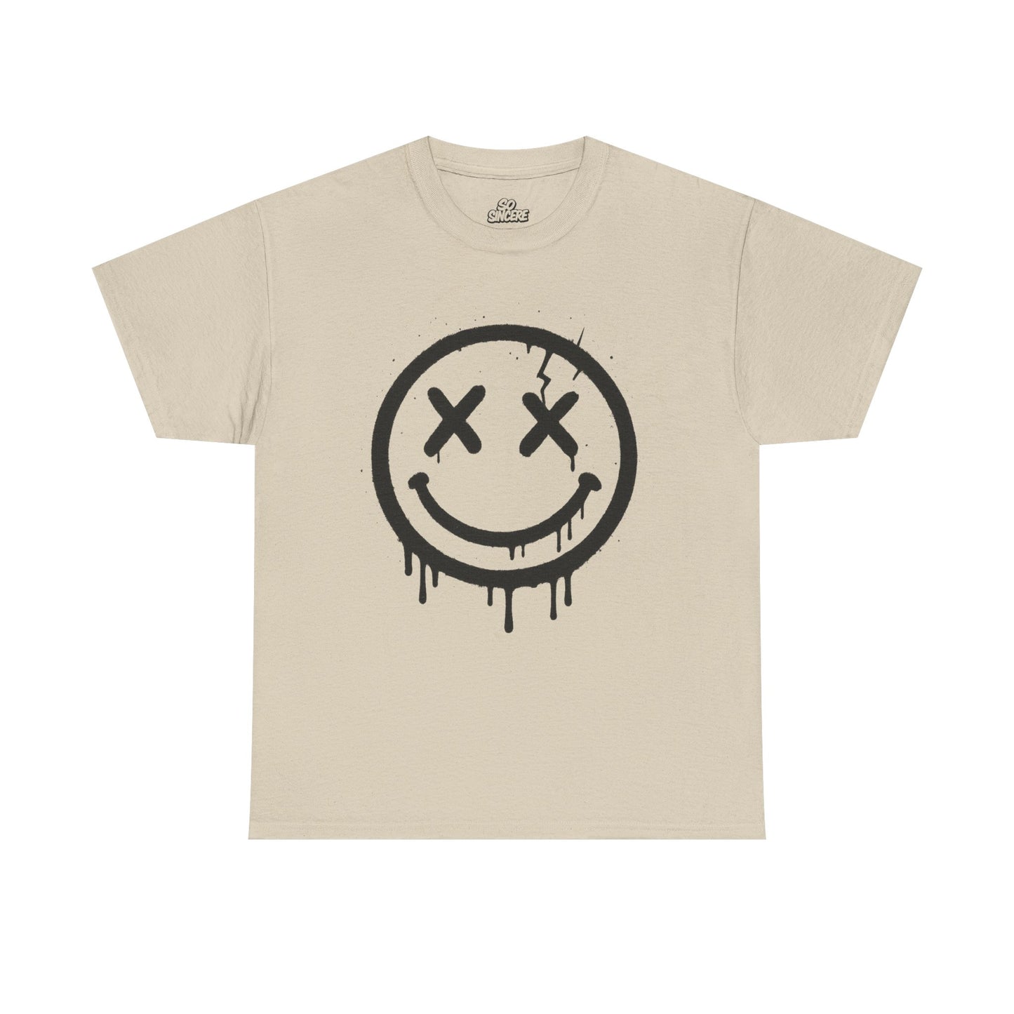 Smiley Face Unisex Heavy Cotton Tee
