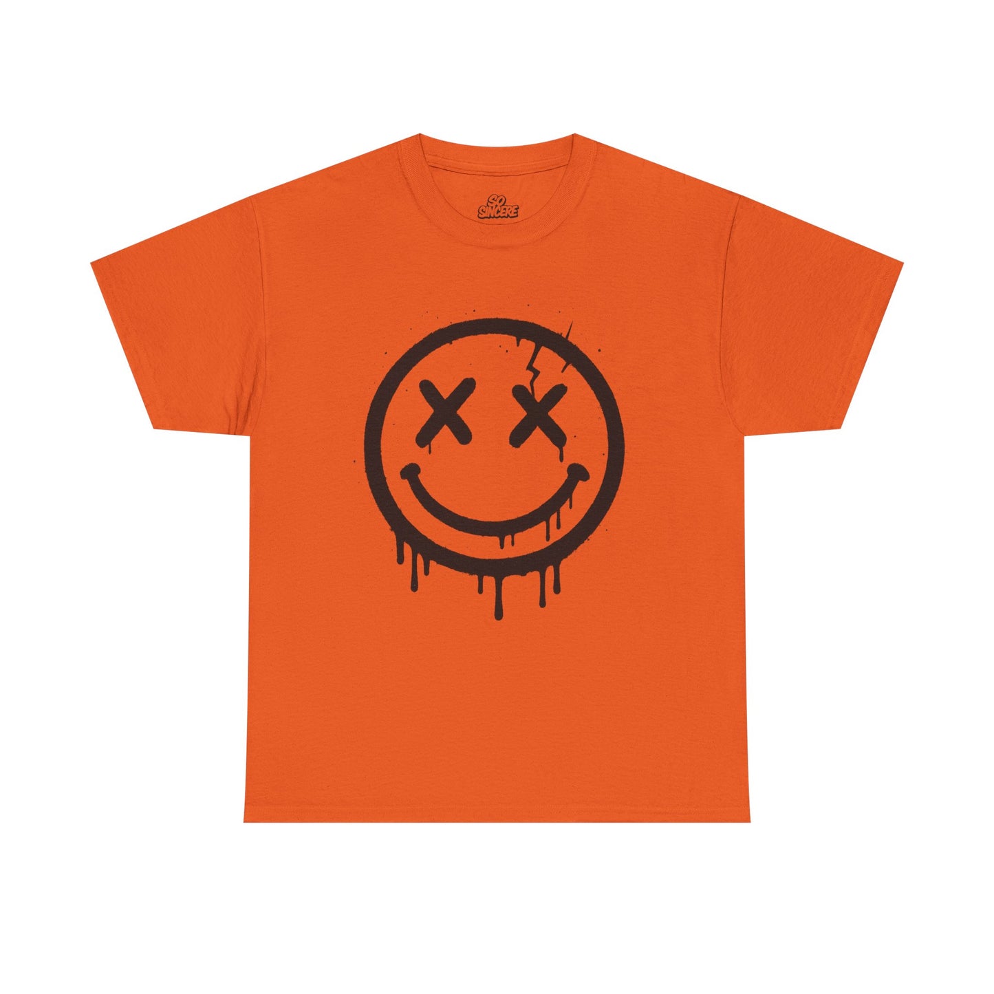 Smiley Face Unisex Heavy Cotton Tee