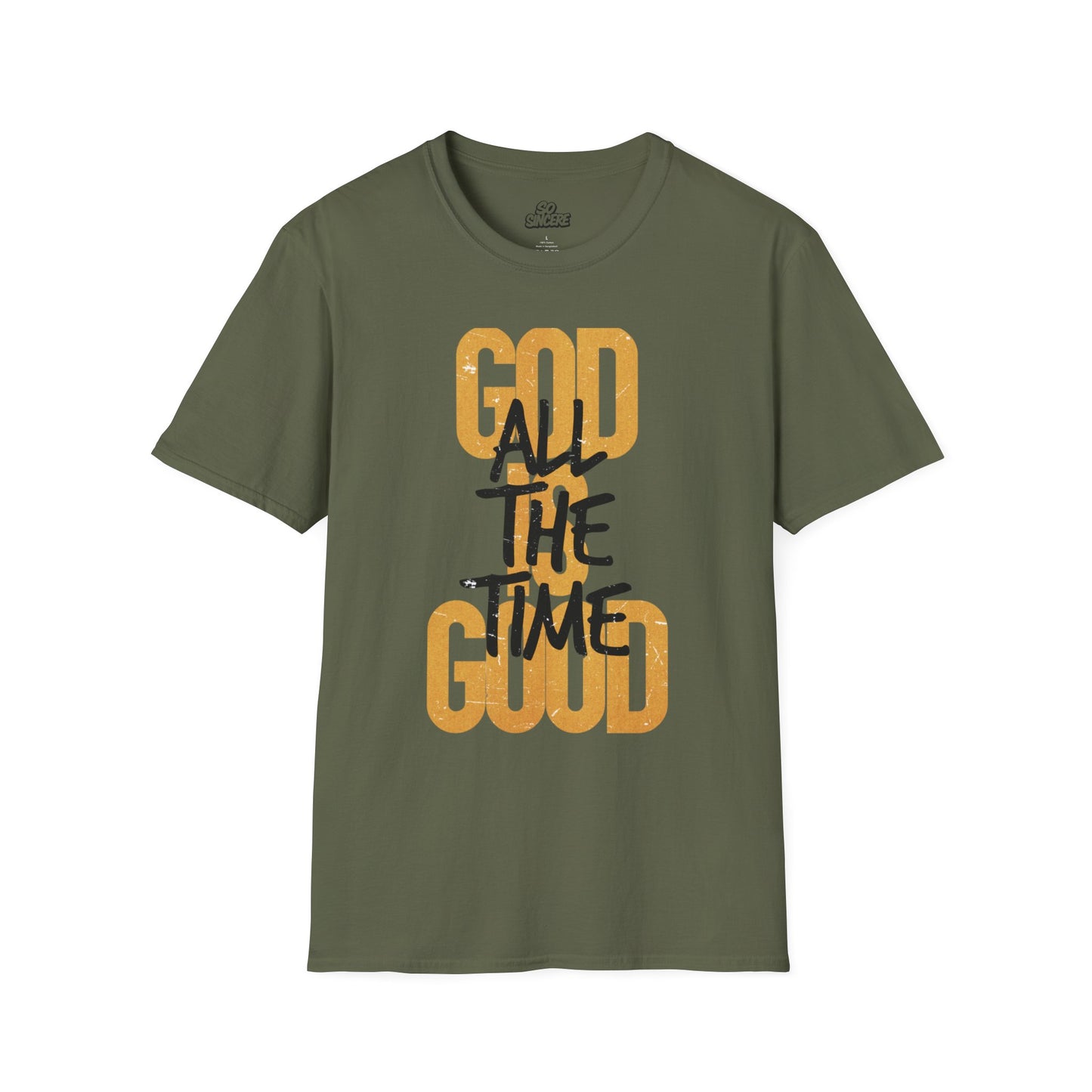 Inspirational Graphic T-Shirt - 'God is Good All the Time' Adult